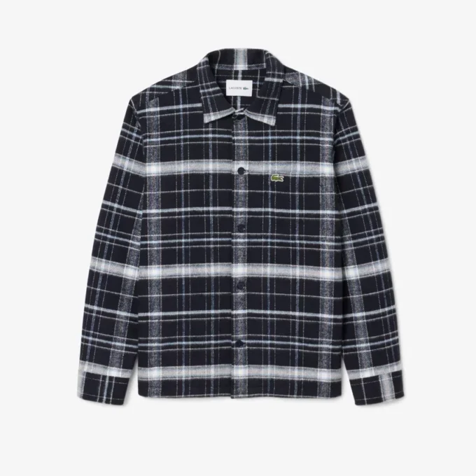 Herren-Overshirt aus Baumwolle mit Karomuster