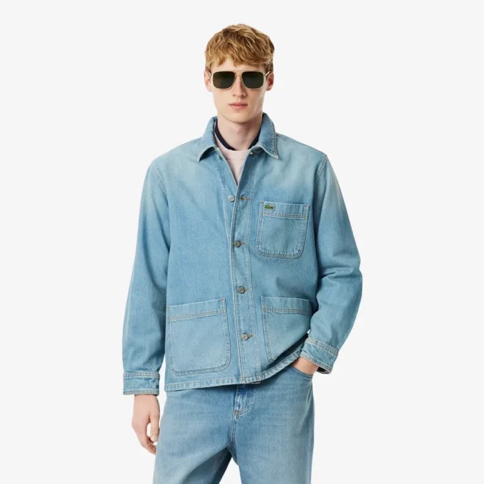 Herren-Overshirt aus schwerem Baumwoll-Denim Herren-Overshirt aus schwerem Baumwoll-Denim