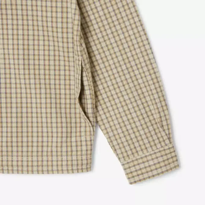 Herren-Oversize-Overshirt aus schwerer Baumwolle mit Karomuster