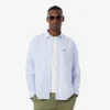 Herren-Oxfordhemd mit gerader Passform und Streifenmuster Herren-Oxfordhemd mit gerader Passform und Streifenmuster