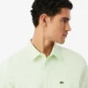 Herren-Oxfordhemd mit gerader Passform und Streifenmuster Herren-Oxfordhemd mit gerader Passform und Streifenmuster