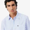 Herren-Oxfordhemd mit gerader Passform und Streifenmuster Herren-Oxfordhemd mit gerader Passform und Streifenmuster