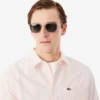 Herren-Oxfordhemd mit gerader Passform und Streifenmuster Herren-Oxfordhemd mit gerader Passform und Streifenmuster