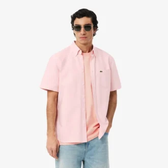 Herren-Oxfordhemd mit kurzen Ärmeln in Regular Fit
