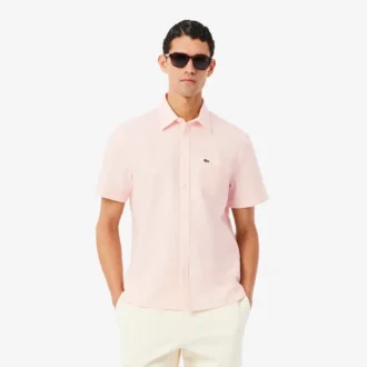 Herren-Oxfordhemd mit kurzen Ärmeln in Regular Fit