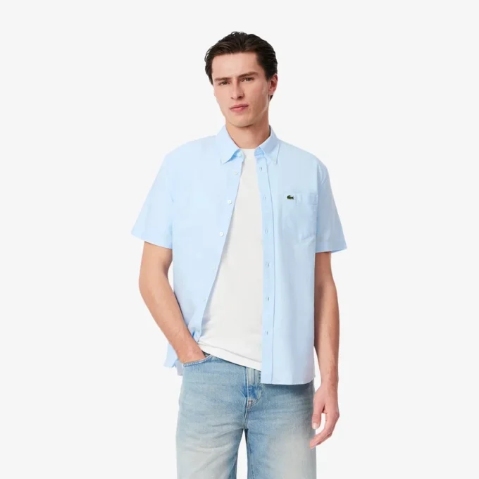 Herren-Oxfordhemd mit kurzen Ärmeln in Regular Fit Herren-Oxfordhemd mit kurzen Ärmeln in Regular Fit