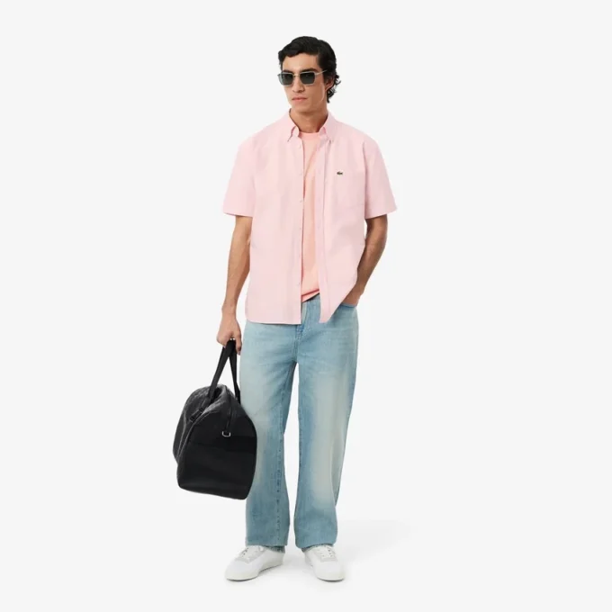 Herren-Oxfordhemd mit kurzen Ärmeln in Regular Fit Herren-Oxfordhemd mit kurzen Ärmeln in Regular Fit