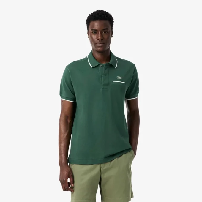 Herren-Poloshirt „Classic Fit Pocket Accent L.12.12“