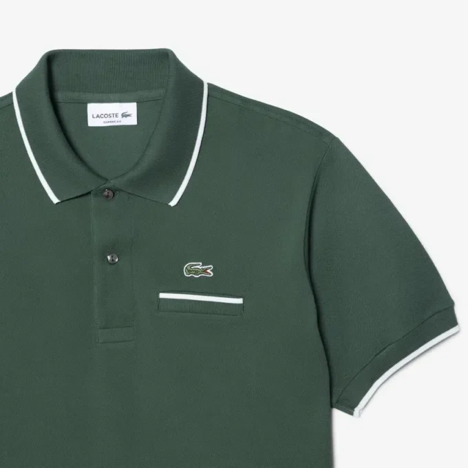Herren-Poloshirt „Classic Fit Pocket Accent L.12.12“
