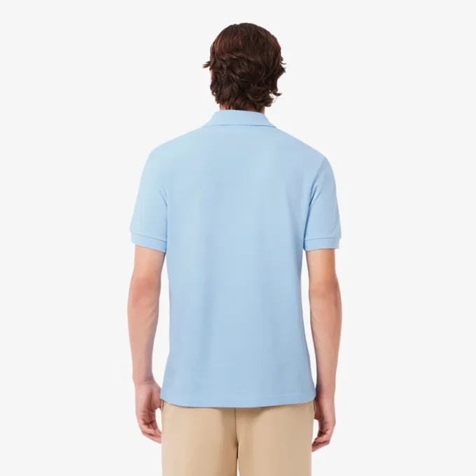 Herren-Poloshirt in klassischer Passform mit Krokodil-Piqué-Muster