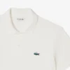 Herren-Poloshirt in klassischer Passform mit Krokodil-Piqué-Muster