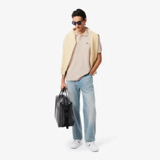 Herren-Poloshirt L.12.12 in klassischer Passform, meliert