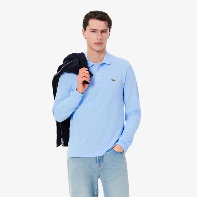 Herren-Poloshirt L.12.12 mit Langarm in klassischer Passform