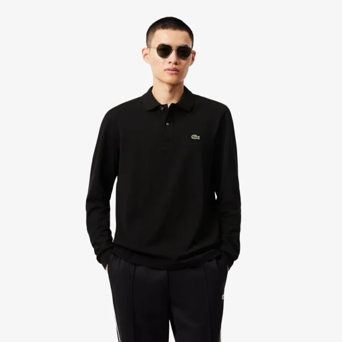 Herren-Poloshirt L.12.12 mit Langarm in klassischer Passform Herren-Poloshirt L.12.12 mit Langarm in klassischer Passform