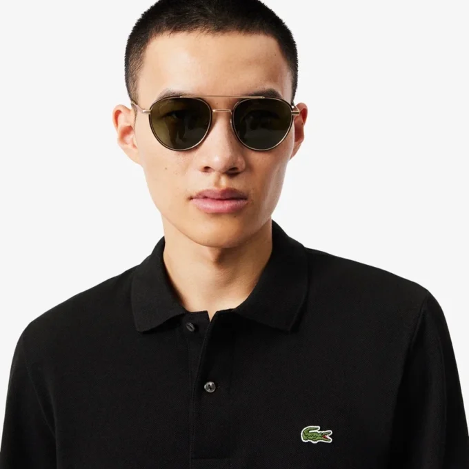 Herren-Poloshirt L.12.12 mit Langarm in klassischer Passform Herren-Poloshirt L.12.12 mit Langarm in klassischer Passform