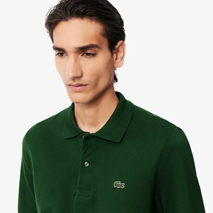 Herren-Poloshirt L.12.12 mit Langarm in klassischer Passform Herren-Poloshirt L.12.12 mit Langarm in klassischer Passform