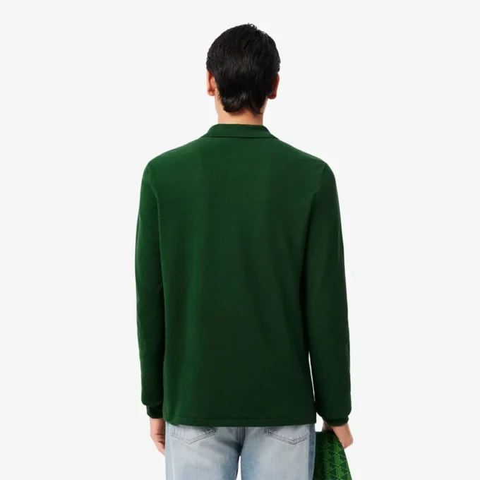 Herren-Poloshirt L.12.12 mit Langarm in klassischer Passform Herren-Poloshirt L.12.12 mit Langarm in klassischer Passform