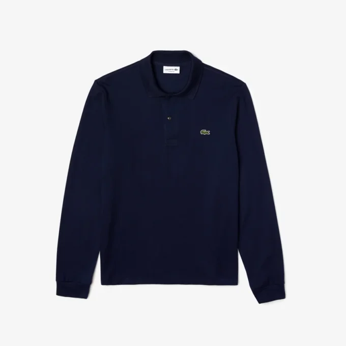 Herren-Poloshirt L.12.12 mit Langarm in klassischer Passform Herren-Poloshirt L.12.12 mit Langarm in klassischer Passform