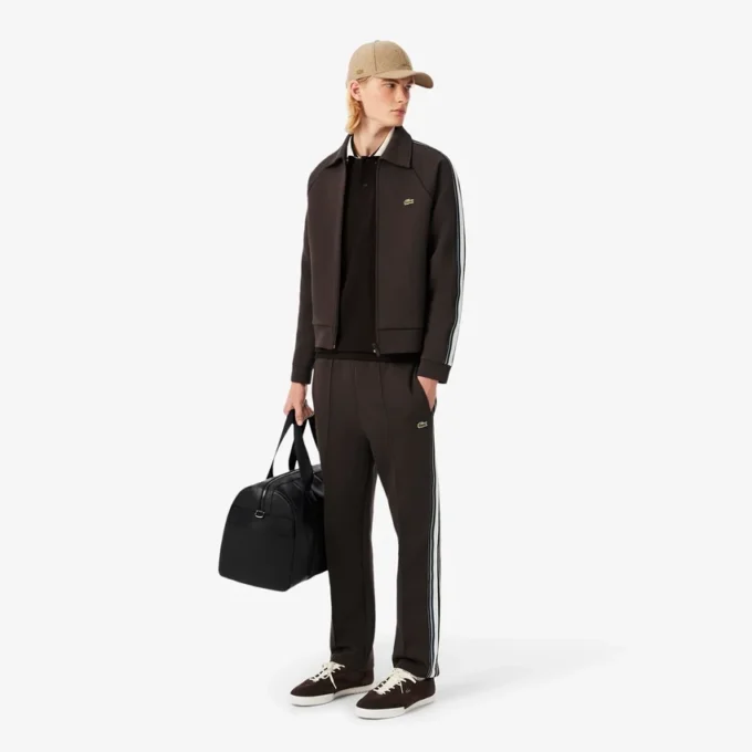 Herren-Poloshirt „Made in France“ mit klassischer Passform und gestreiftem Kragen