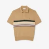 Herren-Poloshirt mit Kragen, gestreift, hergestellt in Frankreich