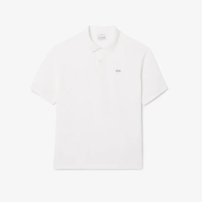Herren-Poloshirt mit lockerer Passform und schwerem Piqué