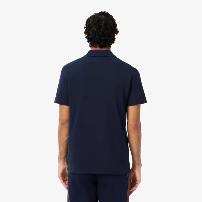 Herren-Poloshirt mit Regular Fit und Colorblock-Design aus Petit Piqué Herren-Poloshirt mit Regular Fit und Colorblock-Design aus Petit Piqué
