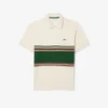Herren-Poloshirt mit Streifen in klassischer Passform, hergestellt in Frankreich Herren-Poloshirt mit Streifen in klassischer Passform, hergestellt in Frankreich