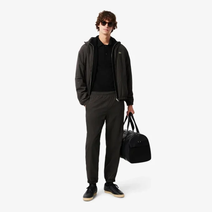 Herren-Poloshirt „Paris Classic Fit“ mit offenem Kragen und Stickerei