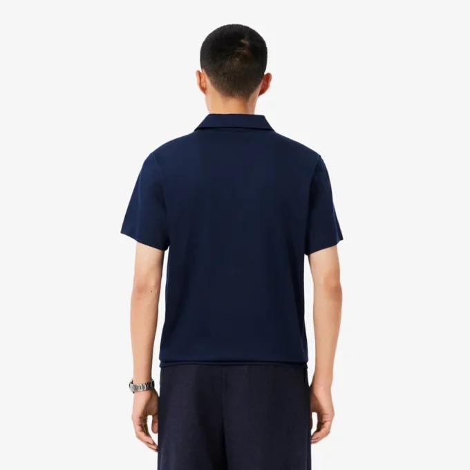 Herren-Poloshirt „Paris Classic Fit“ mit offenem Kragen und Stickerei