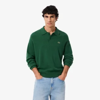 Herren-Poloshirts aus Wolle in Relaxed Fit Herren-Poloshirts aus Wolle in Relaxed Fit