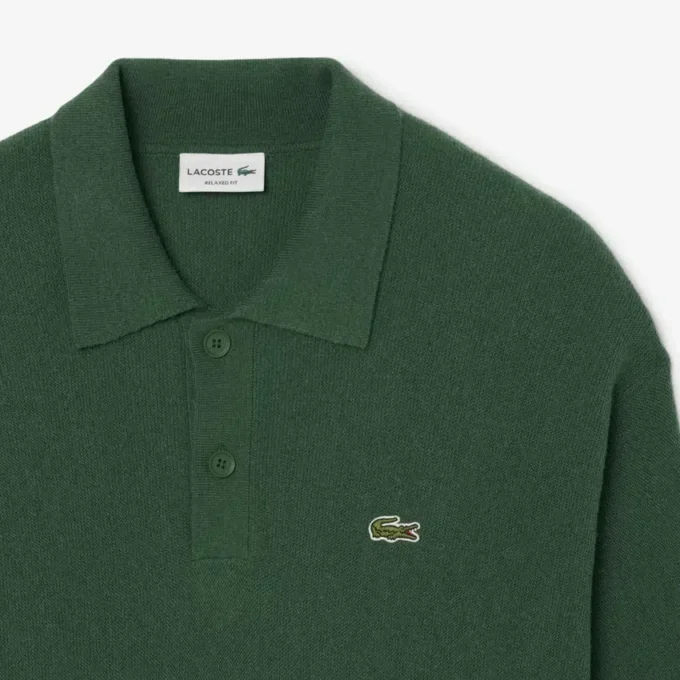 Herren-Poloshirts aus Wolle in Relaxed Fit Herren-Poloshirts aus Wolle in Relaxed Fit