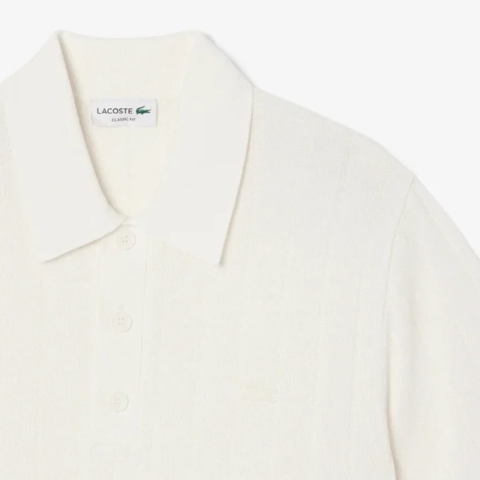 Herren-Poloshirts mit geripptem Strickkragen Herren-Poloshirts mit geripptem Strickkragen