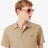 Herren-Poloshirts mit offenem Kragen und Stickerei im Paris Classic Fit