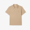 Herren-Poloshirts mit offenem Kragen und Stickerei im Paris Classic Fit