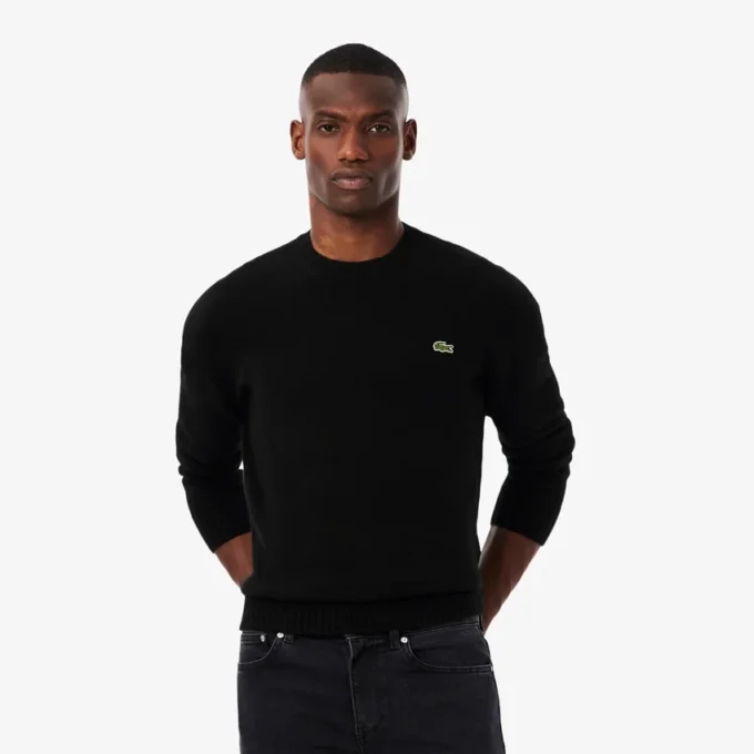 Herren-Pullover aus 3D-Strick mit Rundhalsausschnitt Herren-Pullover aus 3D-Strick mit Rundhalsausschnitt