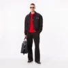 Herren-Pullover aus 3D-Strick mit Rundhalsausschnitt Herren-Pullover aus 3D-Strick mit Rundhalsausschnitt