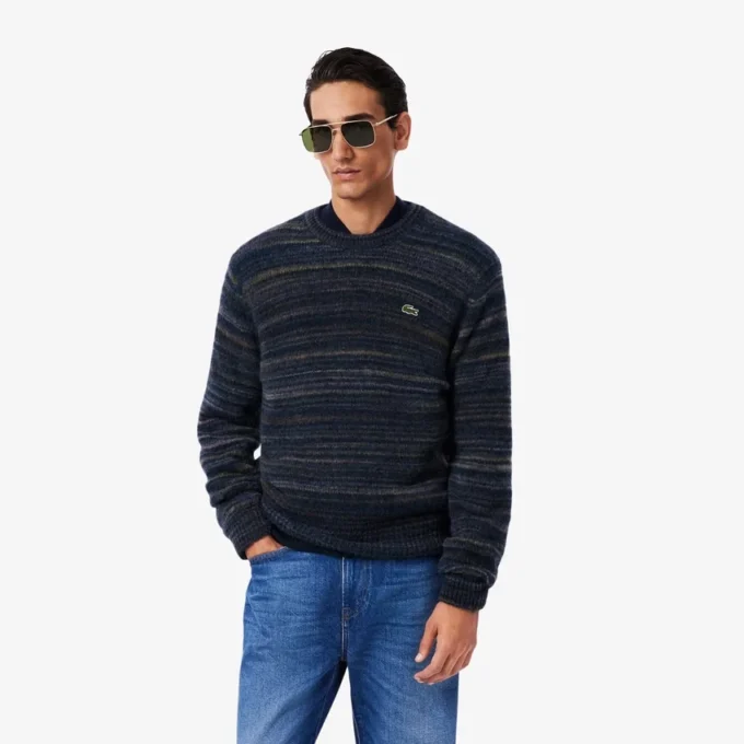 Herren-Pullover aus Alpaka-Wolle „Ombra“ Herren-Pullover aus Alpaka-Wolle „Ombra“