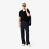 Herren-Pullover aus Baumwoll-Blend mit offenem Polokragen Herren-Pullover aus Baumwoll-Blend mit offenem Polokragen