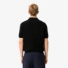 Herren-Pullover aus Baumwoll-Blend mit offenem Polokragen Herren-Pullover aus Baumwoll-Blend mit offenem Polokragen