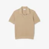 Herren-Pullover aus Baumwoll-Blend mit offenem Polokragen Herren-Pullover aus Baumwoll-Blend mit offenem Polokragen
