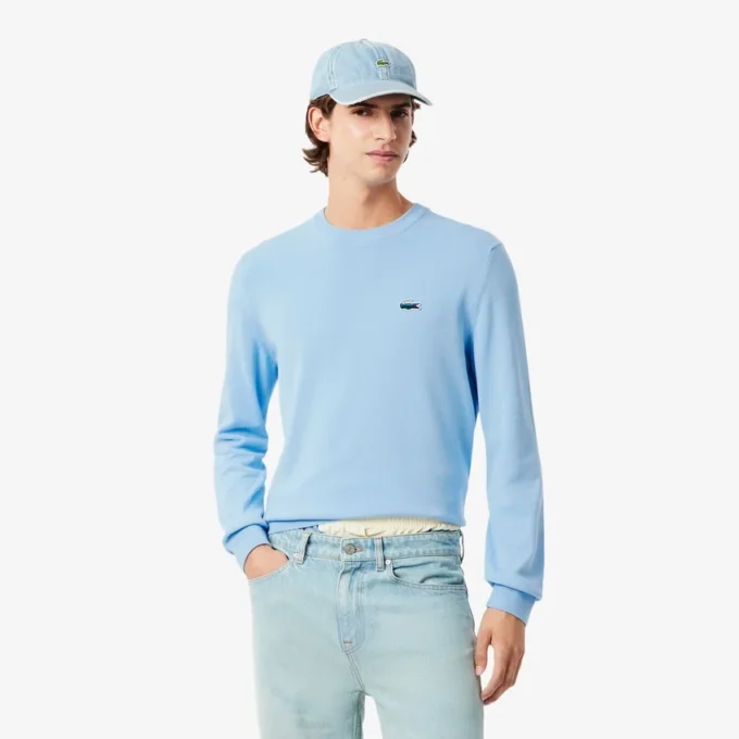 Herren-Pullover aus Baumwolle mit Krokodil-Motiv Herren-Pullover aus Baumwolle mit Krokodil-Motiv
