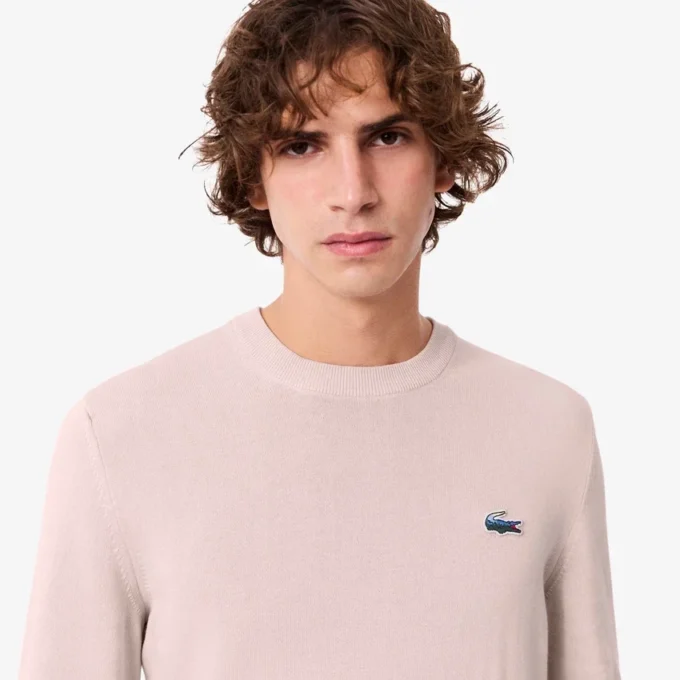 Herren-Pullover aus Baumwolle mit Krokodil-Motiv Herren-Pullover aus Baumwolle mit Krokodil-Motiv