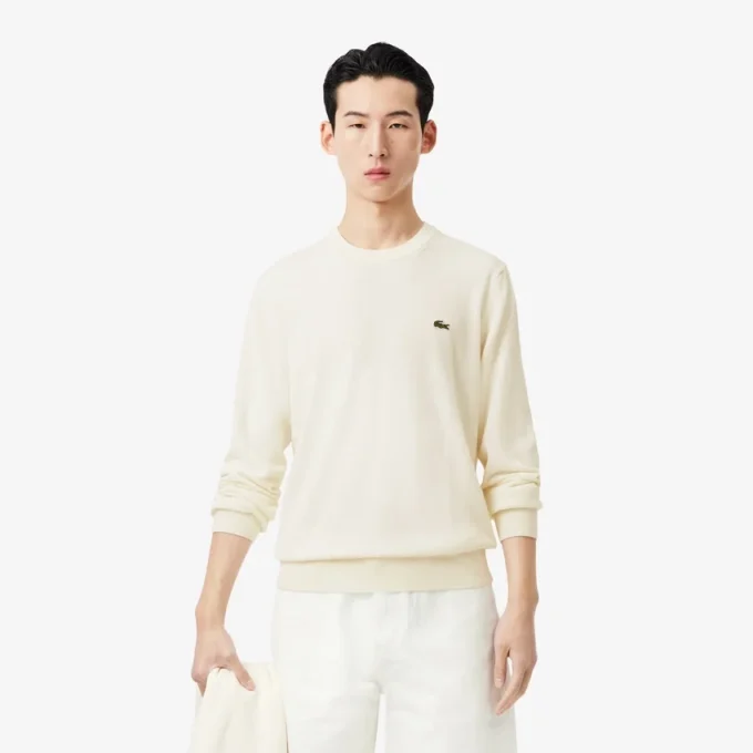 Herren-Pullover aus Baumwolle mit Rundhalsausschnitt Herren-Pullover aus Baumwolle mit Rundhalsausschnitt