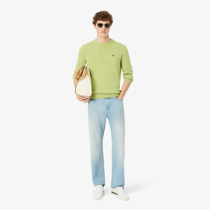 Herren-Pullover aus Baumwolle mit Rundhalsausschnitt Herren-Pullover aus Baumwolle mit Rundhalsausschnitt