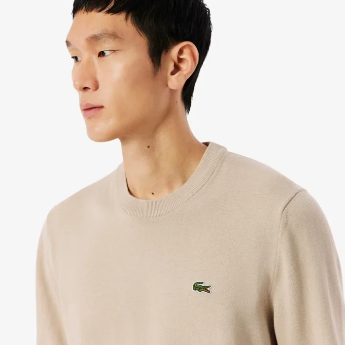 Herren-Pullover aus Baumwolle mit Rundhalsausschnitt Herren-Pullover aus Baumwolle mit Rundhalsausschnitt