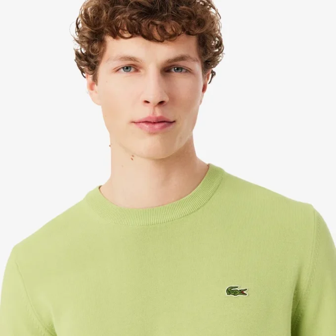 Herren-Pullover aus Baumwolle mit Rundhalsausschnitt Herren-Pullover aus Baumwolle mit Rundhalsausschnitt