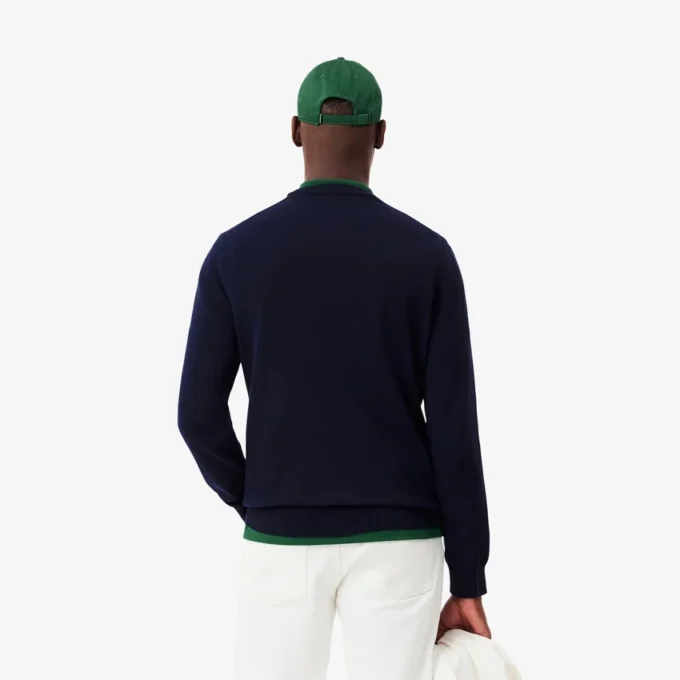 Herren-Pullover aus Baumwolle mit Rundhalsausschnitt Herren-Pullover aus Baumwolle mit Rundhalsausschnitt