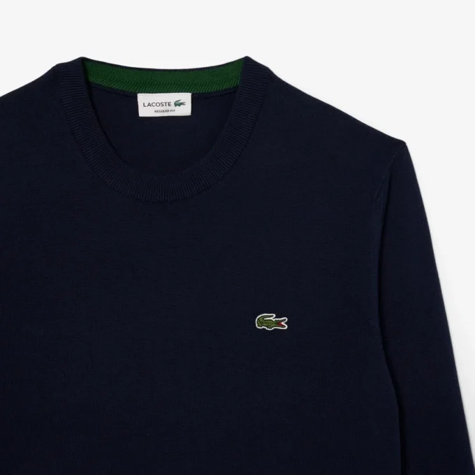 Herren-Pullover aus Baumwolle mit Rundhalsausschnitt Herren-Pullover aus Baumwolle mit Rundhalsausschnitt