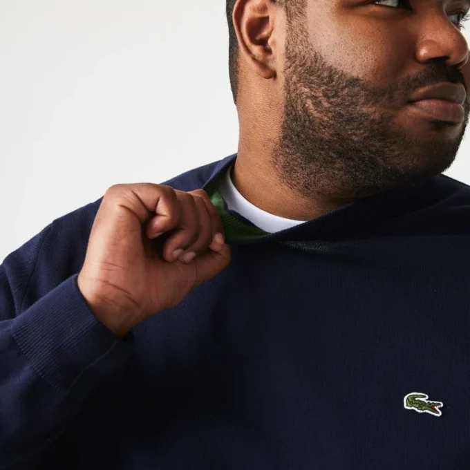 Herren-Pullover aus Baumwolle mit Rundhalsausschnitt Herren-Pullover aus Baumwolle mit Rundhalsausschnitt