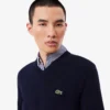 Herren-Pullover aus Baumwolle mit V-Ausschnitt Herren-Pullover aus Baumwolle mit V-Ausschnitt
